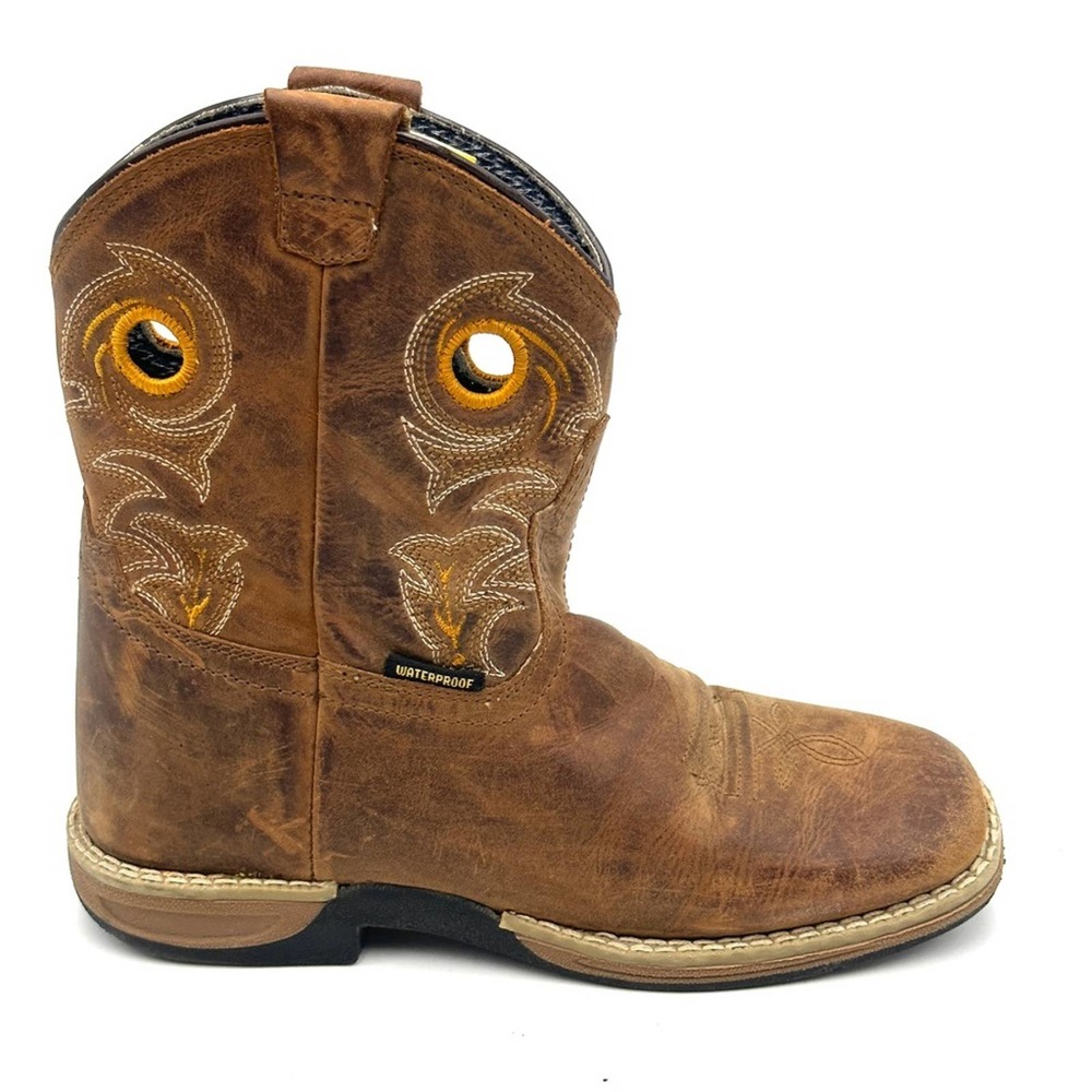 DAN POST Storm's Eye Jr KID'S | LEATHER western boots size 3 D
